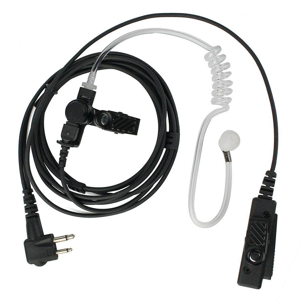 Survillance Kit Earpiece Big PTT 2-Wire Motorola 2-Pin