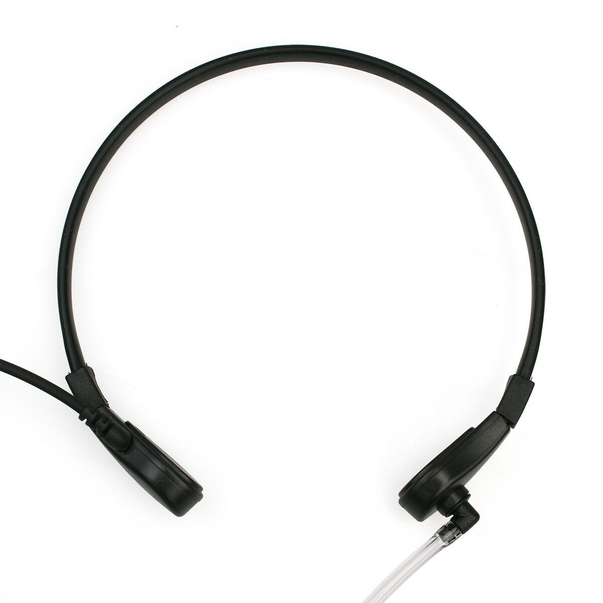 Throat Mic Acoustic Tube Earpiece 2-Wire Finger PTT for Kenwood BAOFENG