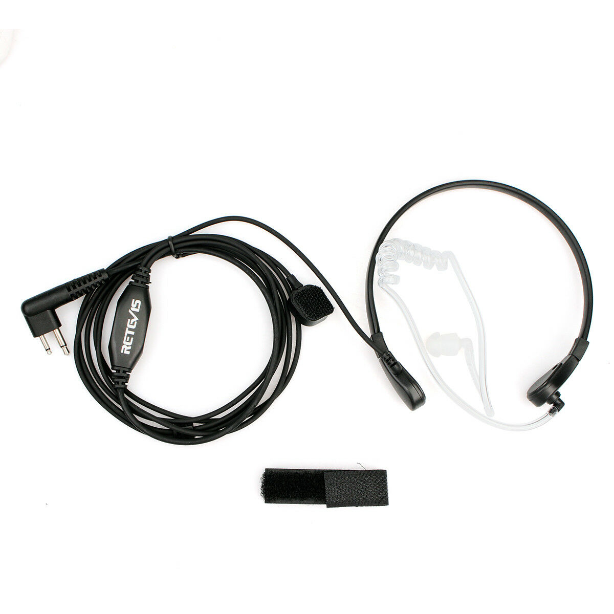 Throat Mic Acoustic Tube Earpiece 2-Wire Finger PTT for Motorola GP88