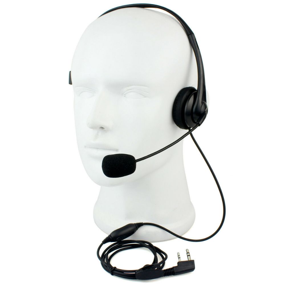 Lightweight Headset Single Earmuff Adjustable Boom Mic