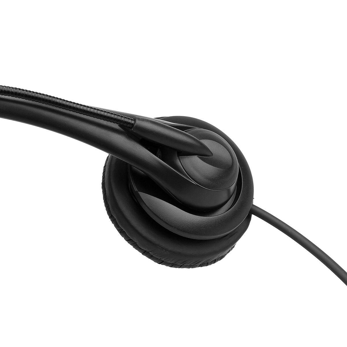 Retevis Lightweight Headset Single Earmuff Boom Mic Inline PTT for Baofeng