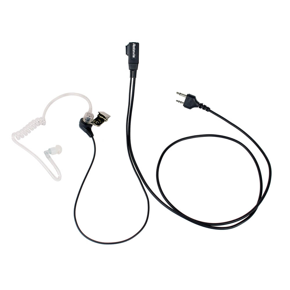 Straight 2Pin 1-Wire Covert Acoustic Tube Earpiece for MIDLAND
