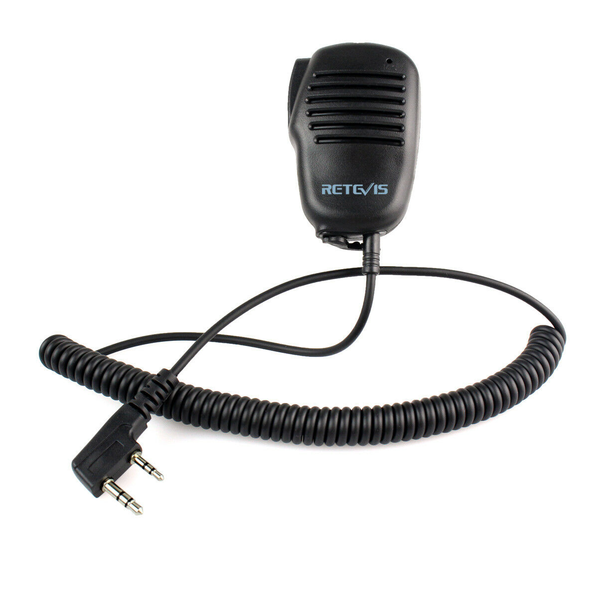 Mini Kenwood 2-Pin Remote Speaker Mic for Baofeng Retevis 2-Way Radios