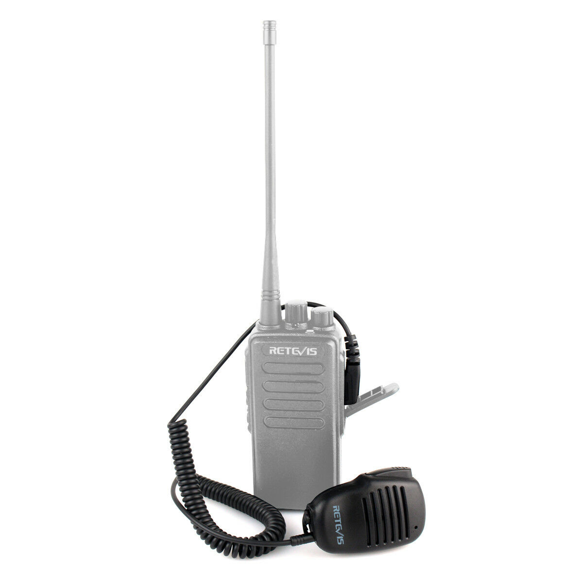 Mini Kenwood 2-Pin Shoulder Speaker Mic for Handheld 2-Way Radios