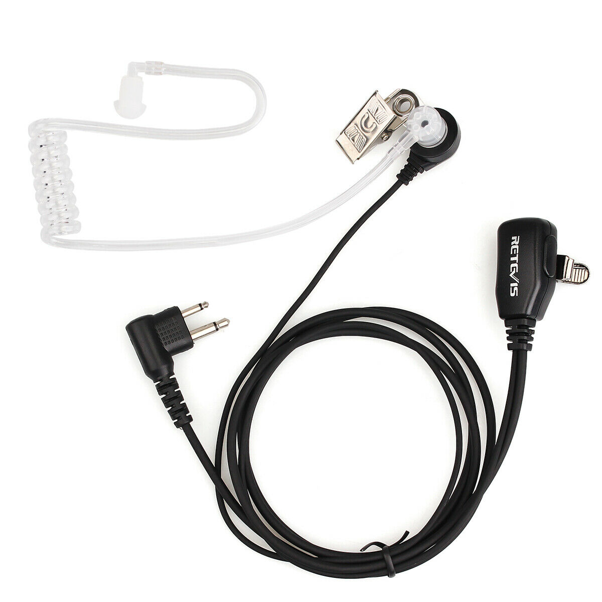 Surveillance Acoustic Tube Earpiece 1-Wire for Motorola 2-Pin Radios