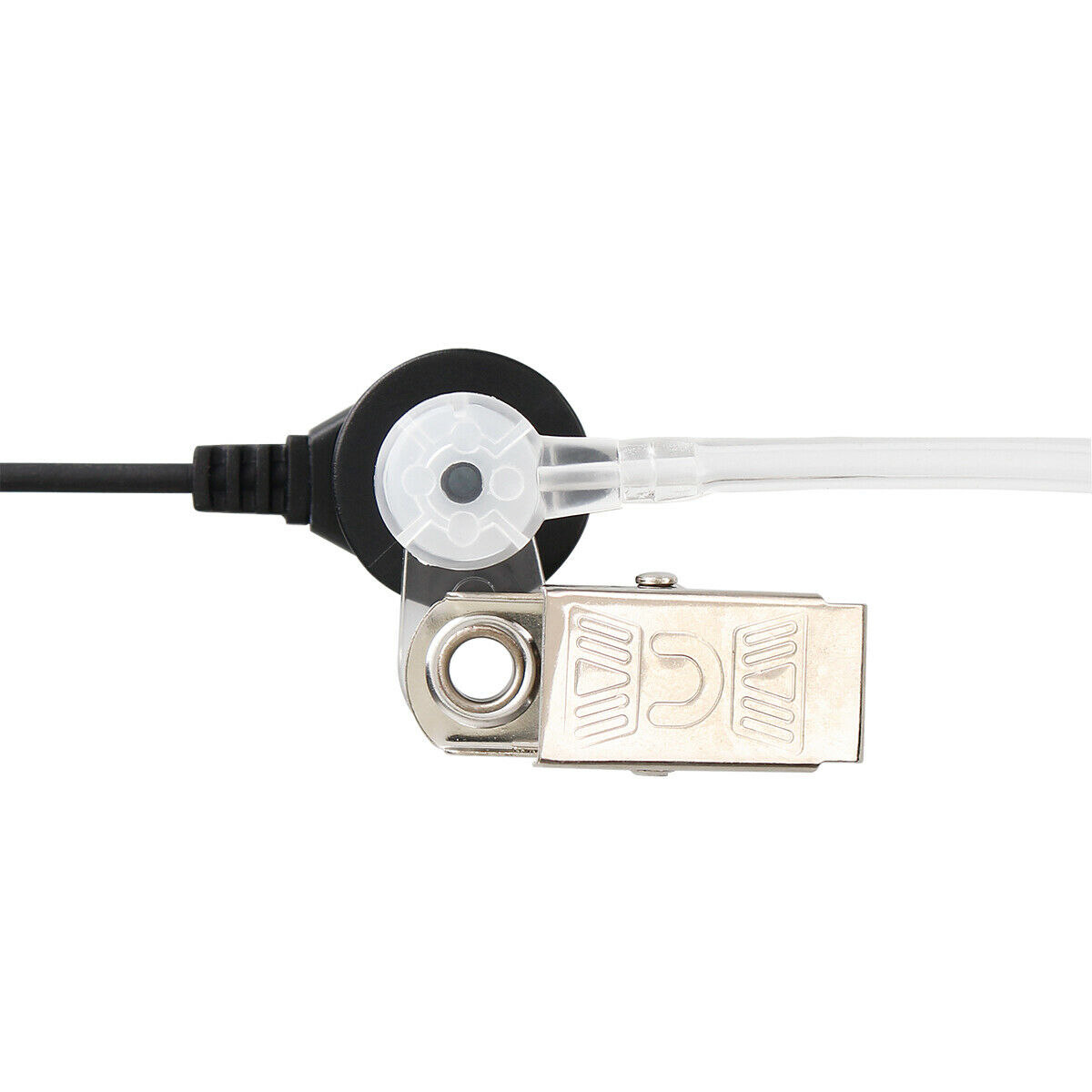 Lapel Clip for Quick Disconnect Covert Acoustic Tube Earpiece