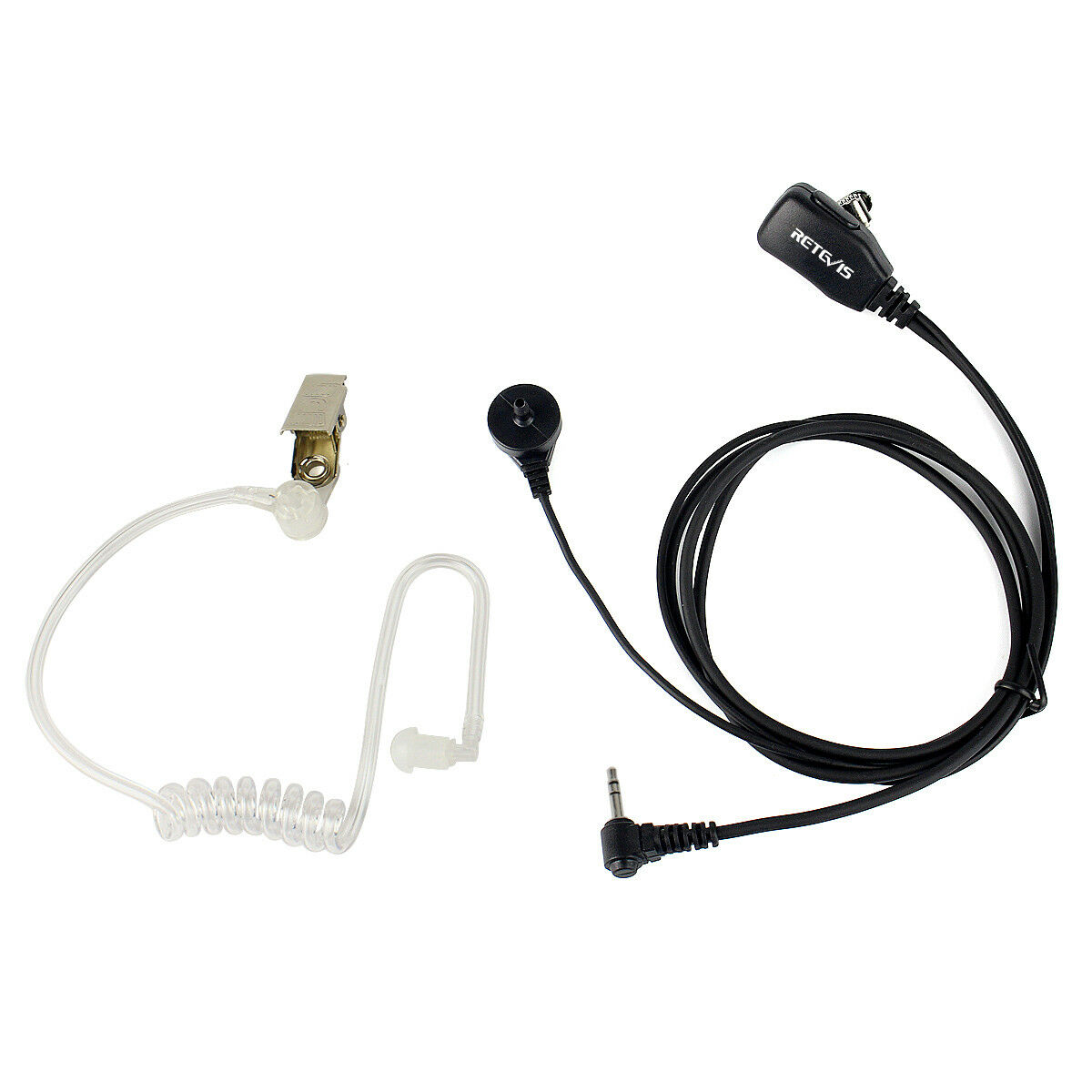 Motorola Spirit 1-Pin 2.5mm 1-Wire Finger PTT Covert Acoustic Tube Earpiece