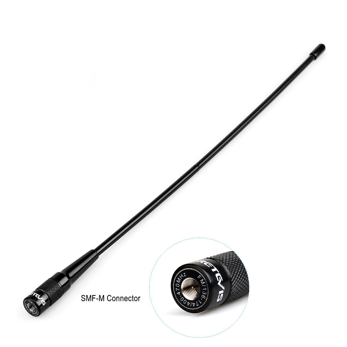 Retevis SMA-M Elite Flexible Whip Antenna 144/430MHz UHF/VHF