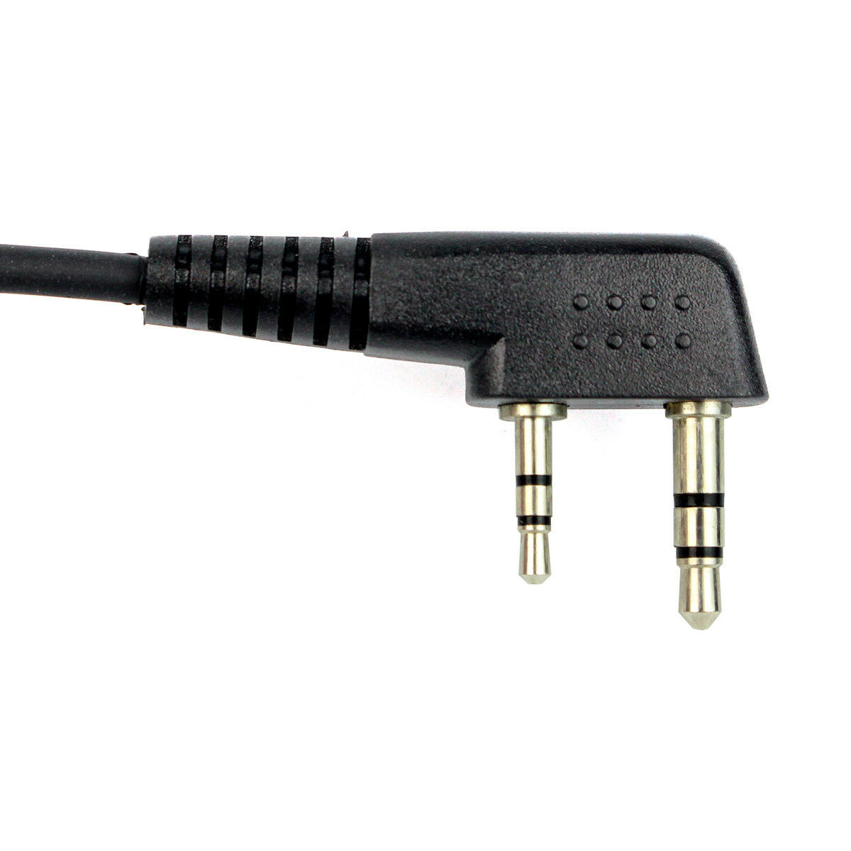 D-Style Earpiece 1-Wire PTT Mic Soft Ear Hook for Kenwood 2Pin Radios