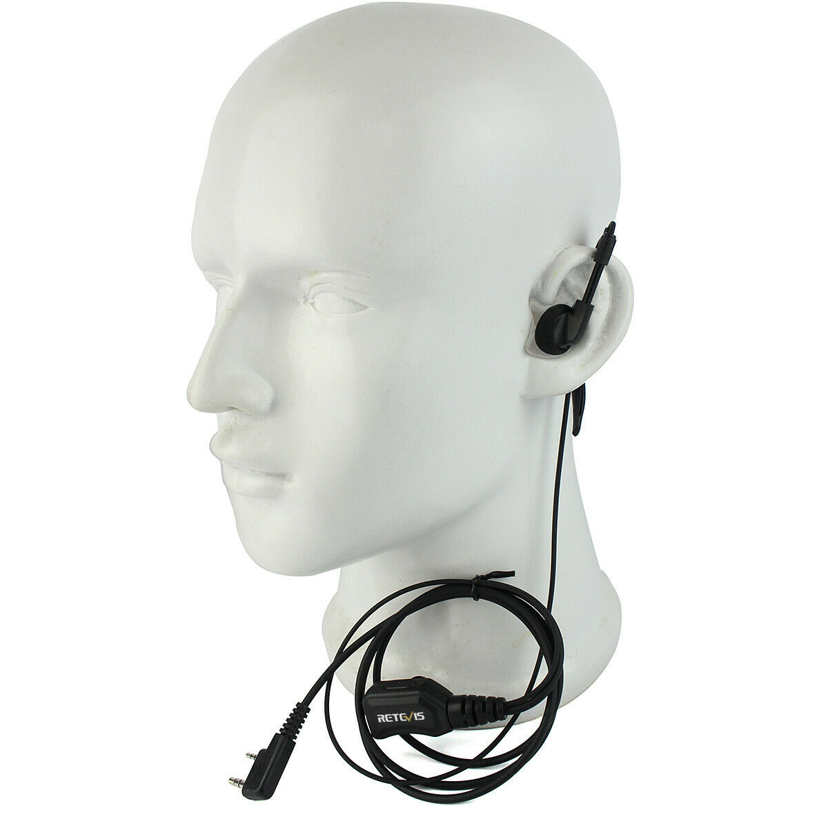 G-Shaped Adjustable Volume 1-Wire PTT Earpiece Kenwood 2-Pin