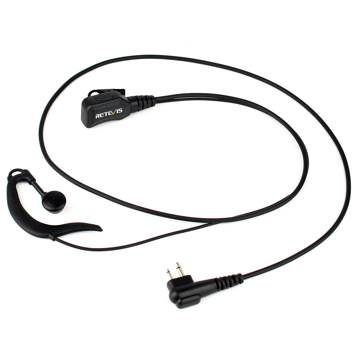 G-Style Earpiece Adjustable Volume 1-Wire PTT Motorola 2Pins 