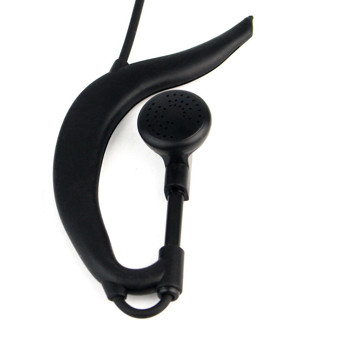 G-Shaped Adjustable Volume 1-Wire PTT Earpiece Motorola 2-Pin