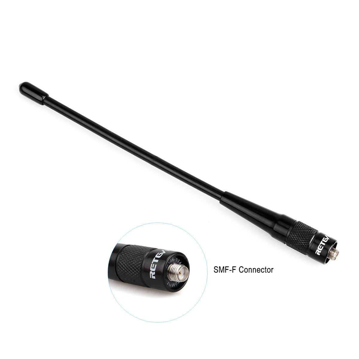 High Gain SMA-F Whip Antenna Dual Band UHF/VHF for Baofeng Yaesu