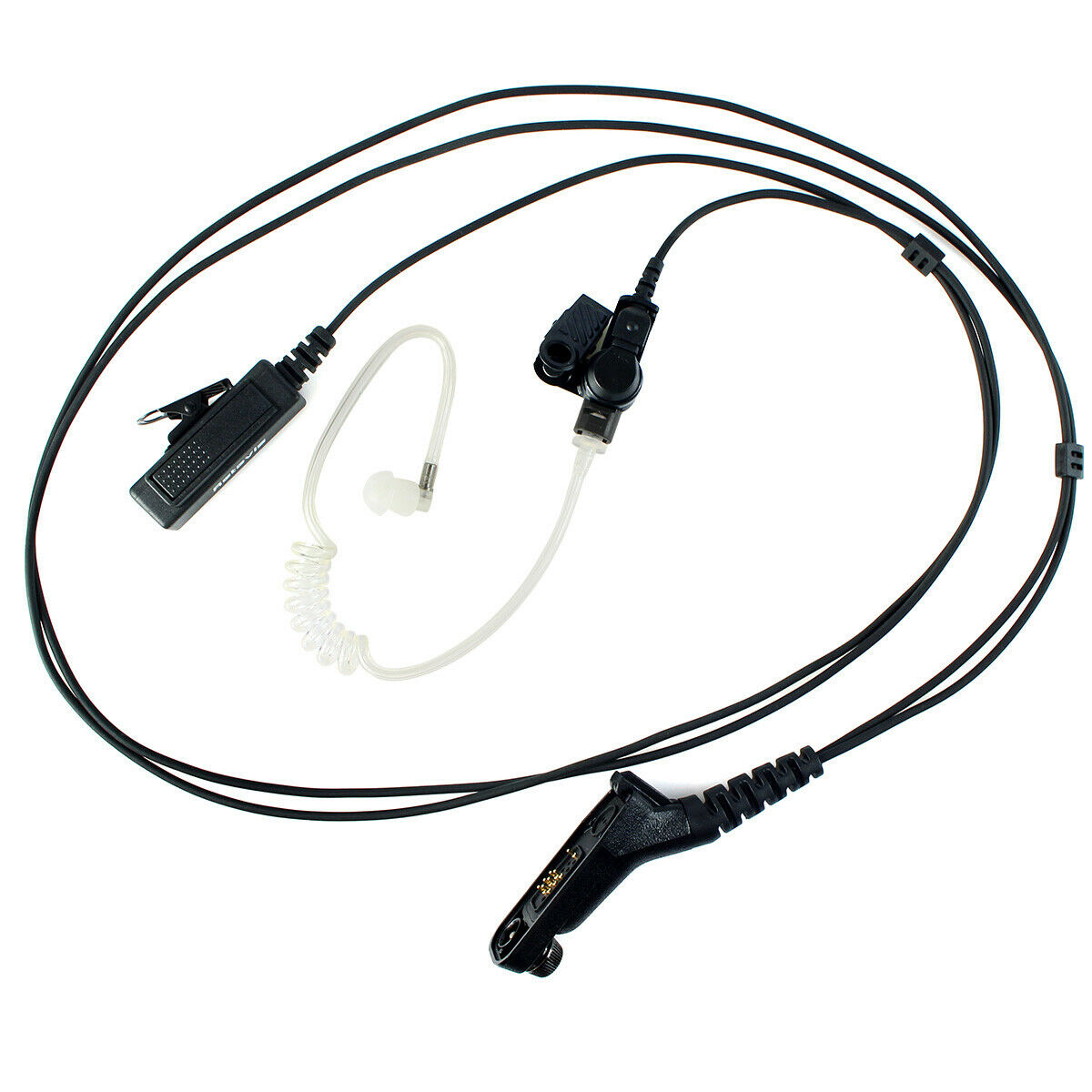 Large PTT Covert Acoustic Tube Earpiece 2-Wire for Motorola XiR P8628