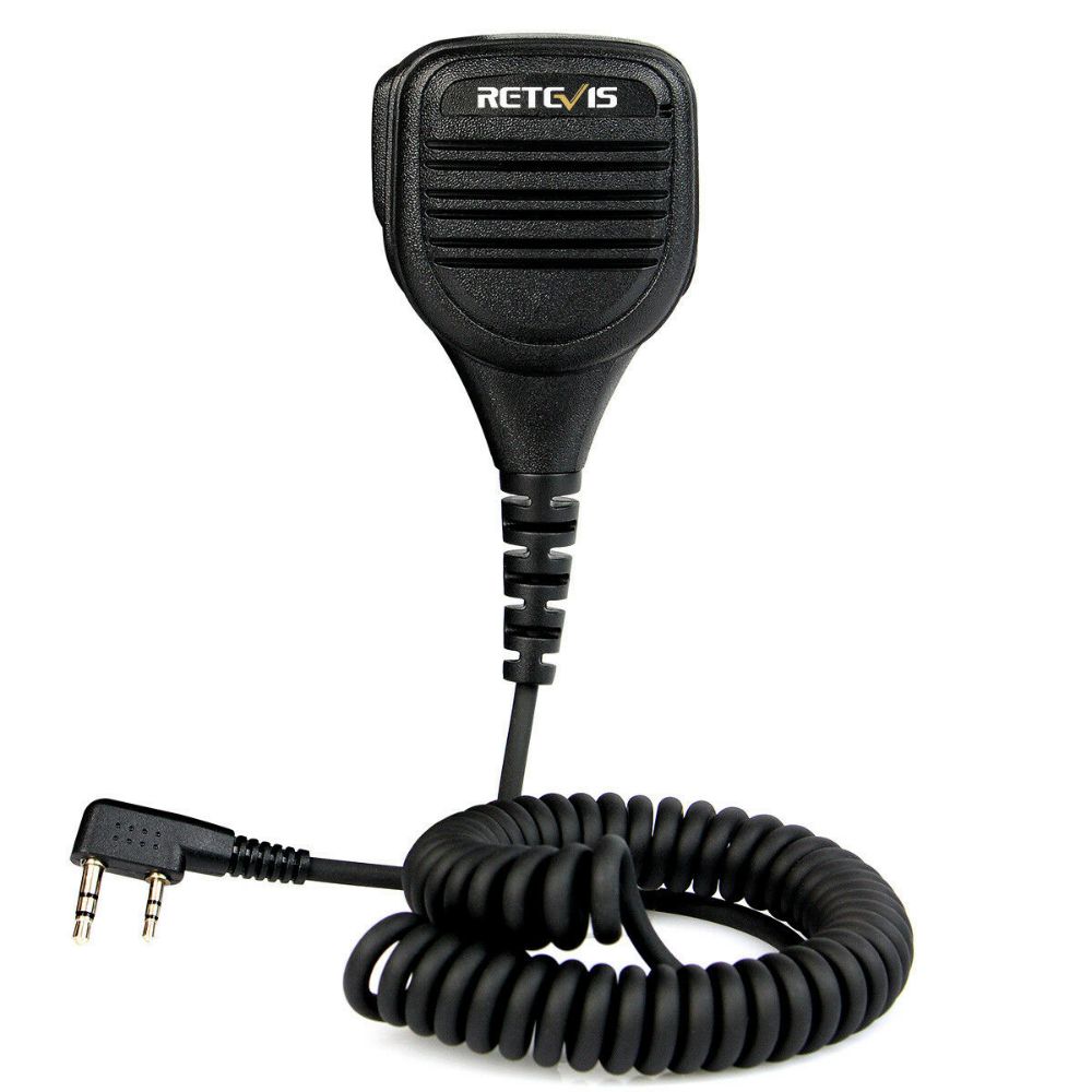 2Pin Remote Speaker Mic with 3.5mm Audio Jack for Kenwood