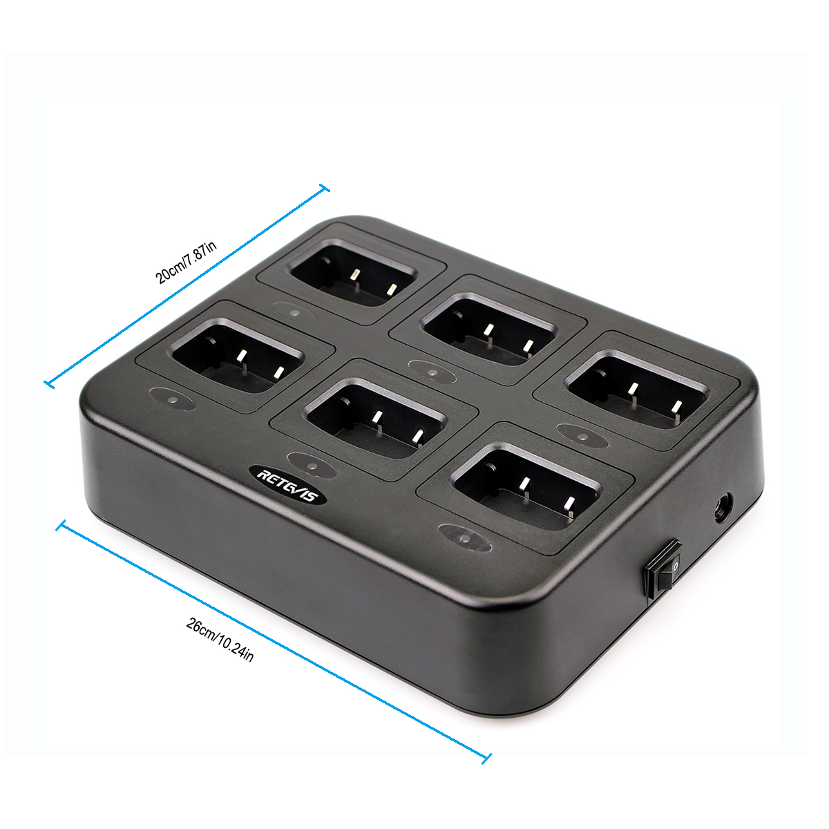 RTC777 6-Bank Multi-Unit Charger for Retevis H777 Baofeng 888S