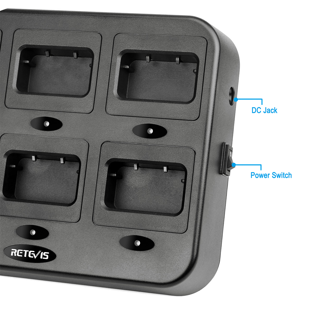 RTC27 6-Bank Multi-Unit Charger for Retevis RT27 RT27V