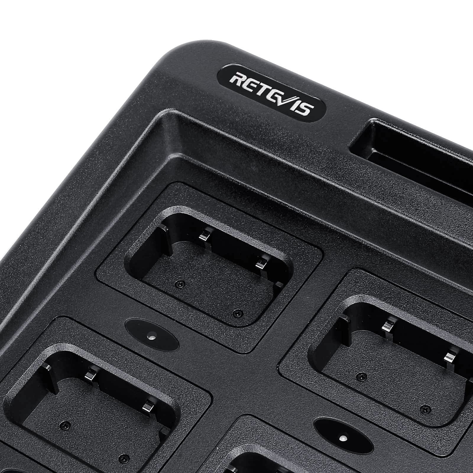 Retevis RT68 NR10 Six-Way Charger, Multi Unit Rapid Charger for Retevis  RT68 NR10 Walkie Talkie and Battery (1 Pack) 