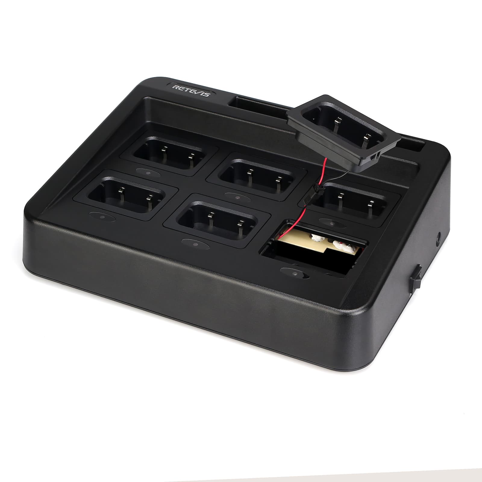 Replaceable 6-Slot Multi Gang Charger Base for Retevis RT48