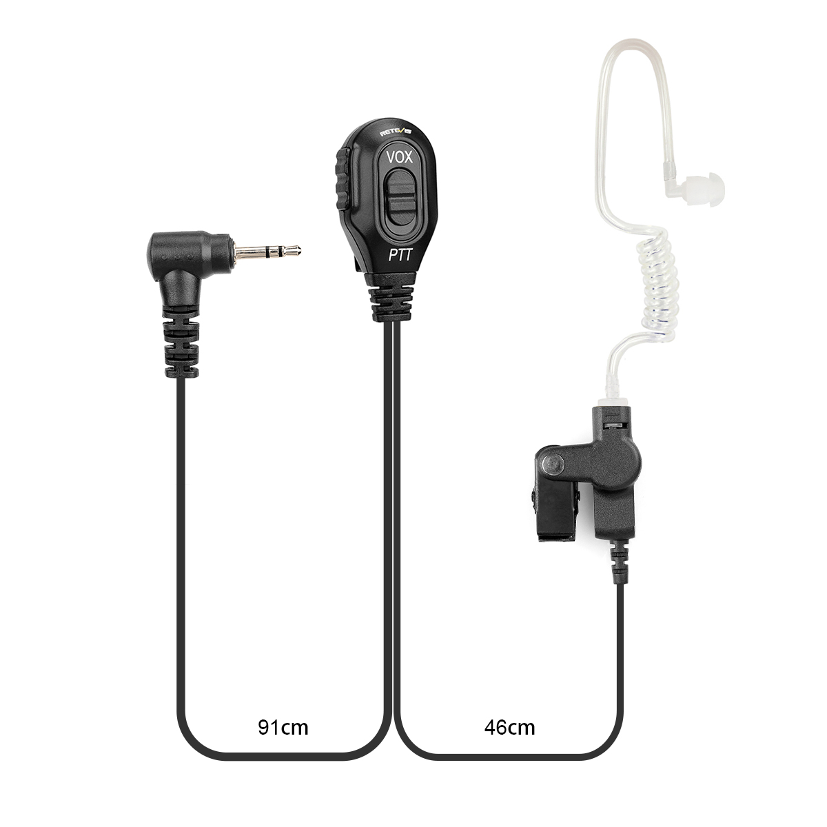 1Pin 2.5mm VOX 1-Wire Surveillance Earpiece for Motorola Talkabout