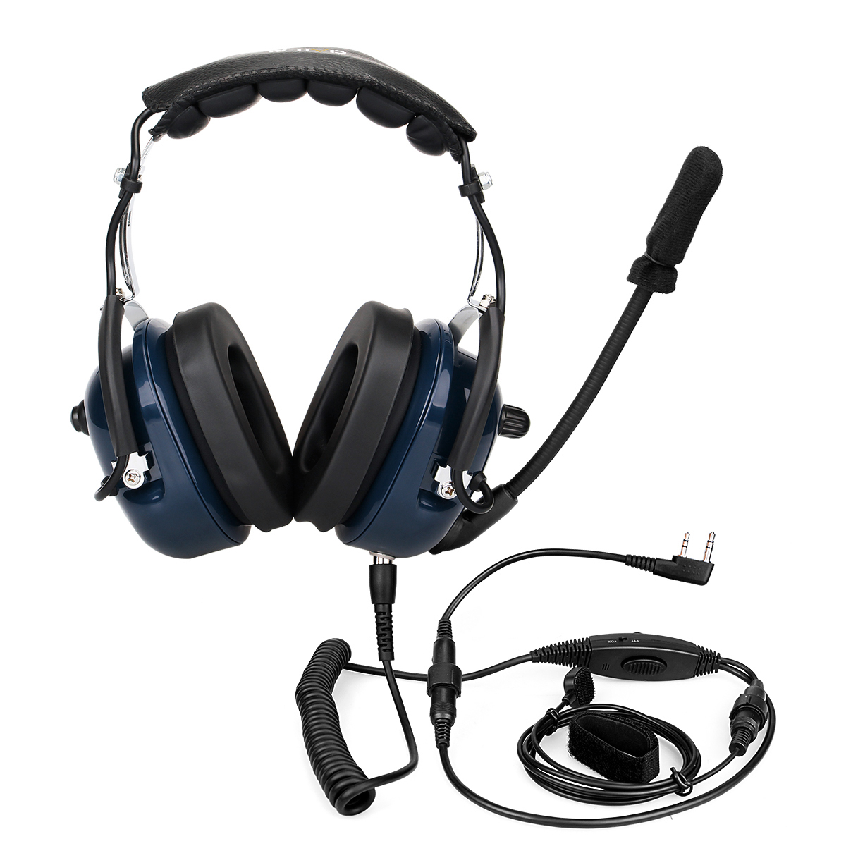 EH050K Noise-Canceling Aviation Headset 2-Wire Detachable