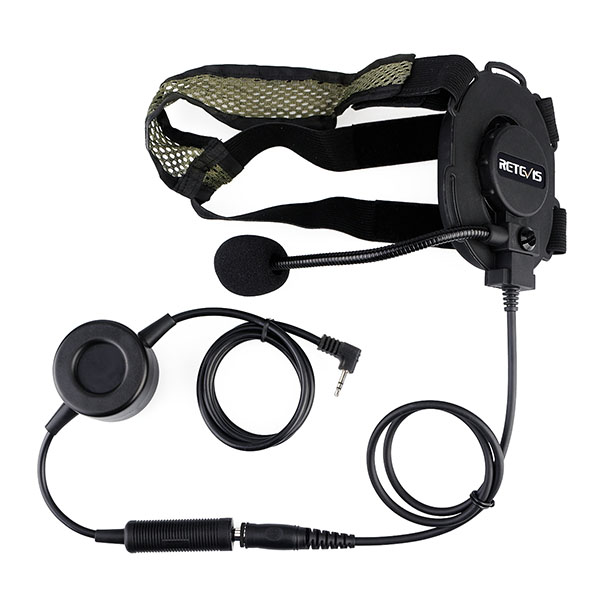 2.5mm Tactical Headband Headset Single Earmuff for Motorola Talkabout