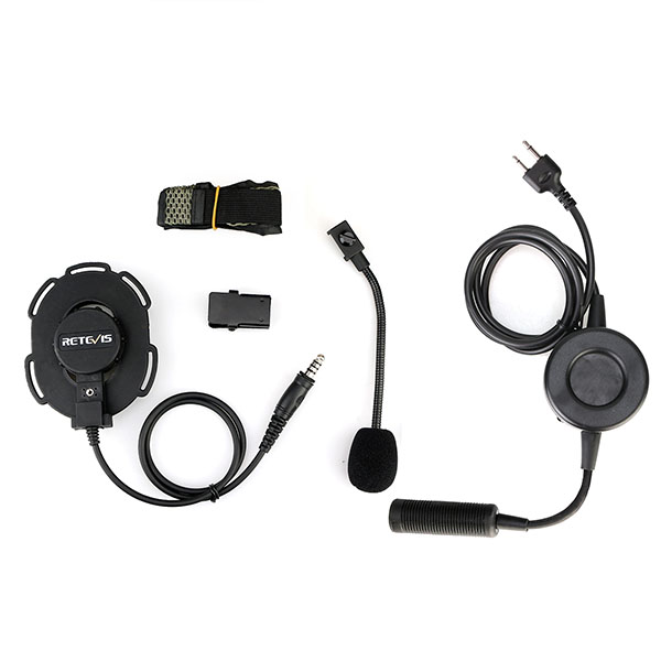 2Pin Tactical Headband Headset Single Earmuff for ICOM Cobra Radio