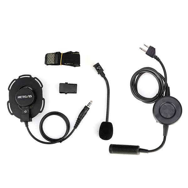 2Pin Tactical Headband Headset Single Earmuff for Midland Radio