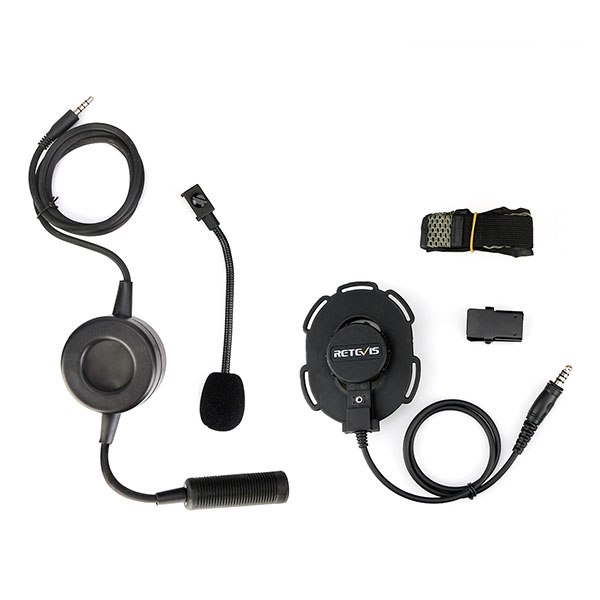 3.5mm Tactical Headband Headset Single Earmuff for Cellphone