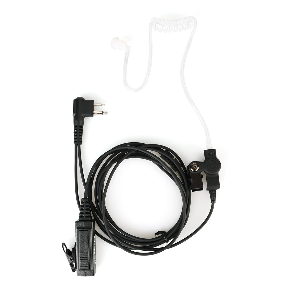 Big PTT 2-Wire Surveillance Earpiece for Motorola 2Pin Radio