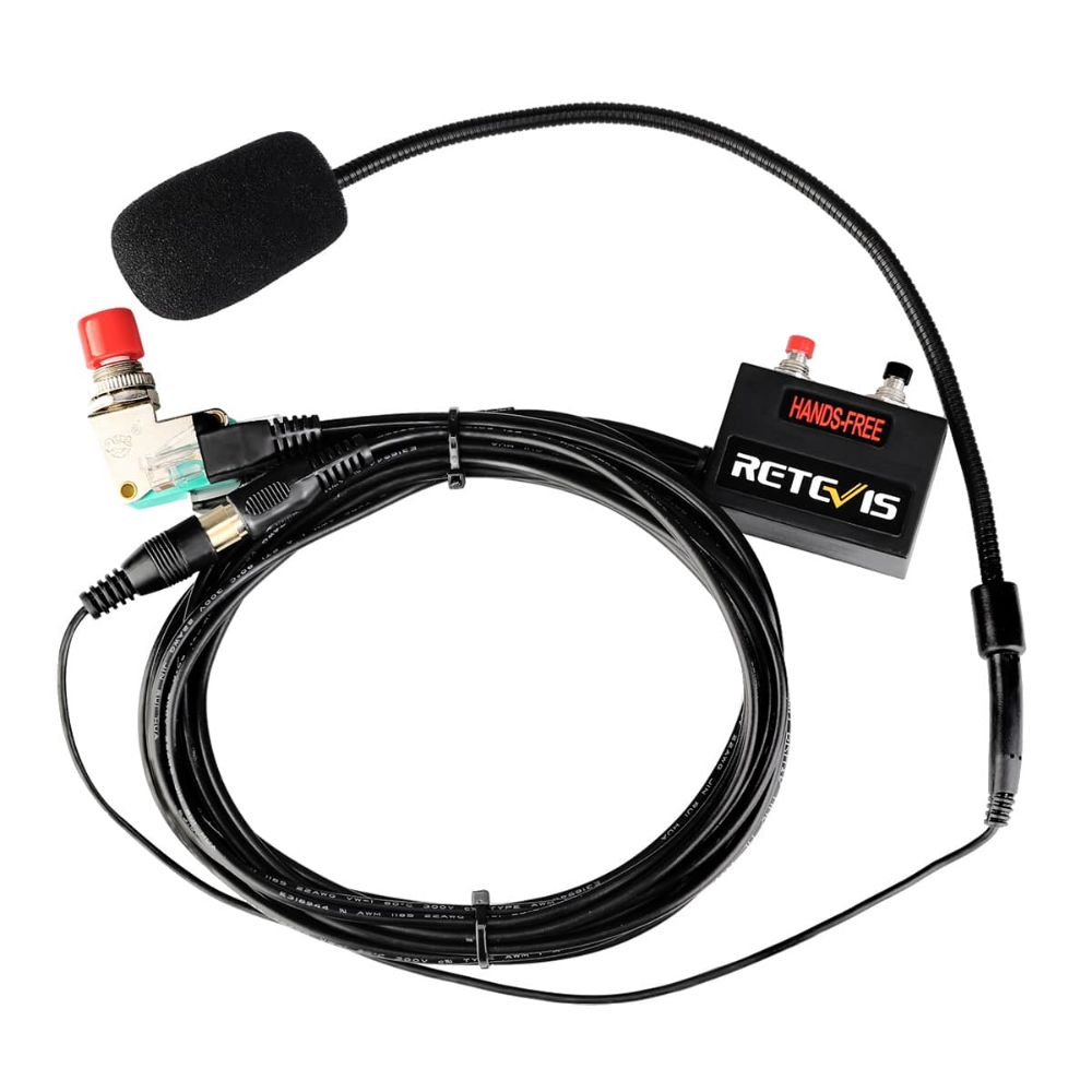 6-Core Hand-Free Microphone Finger PTT for Mobile Radio