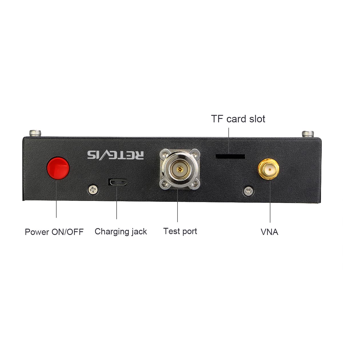 VHF 0.1-1300MHz VNA Meter Tester 4.3" LCD Mini1300 HF UHF Antenna Analyzer 