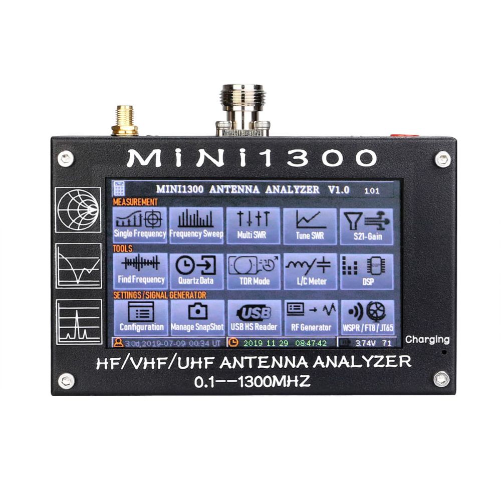 Mini1300 HF/VHF/UHF 0.1-1300MHz SWR Antenna Analyzer