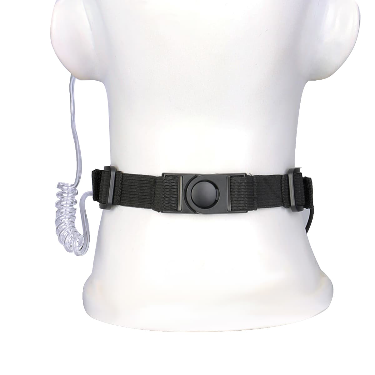 High-End CS Elastic Neckband Throat Mic Big Finger PTT