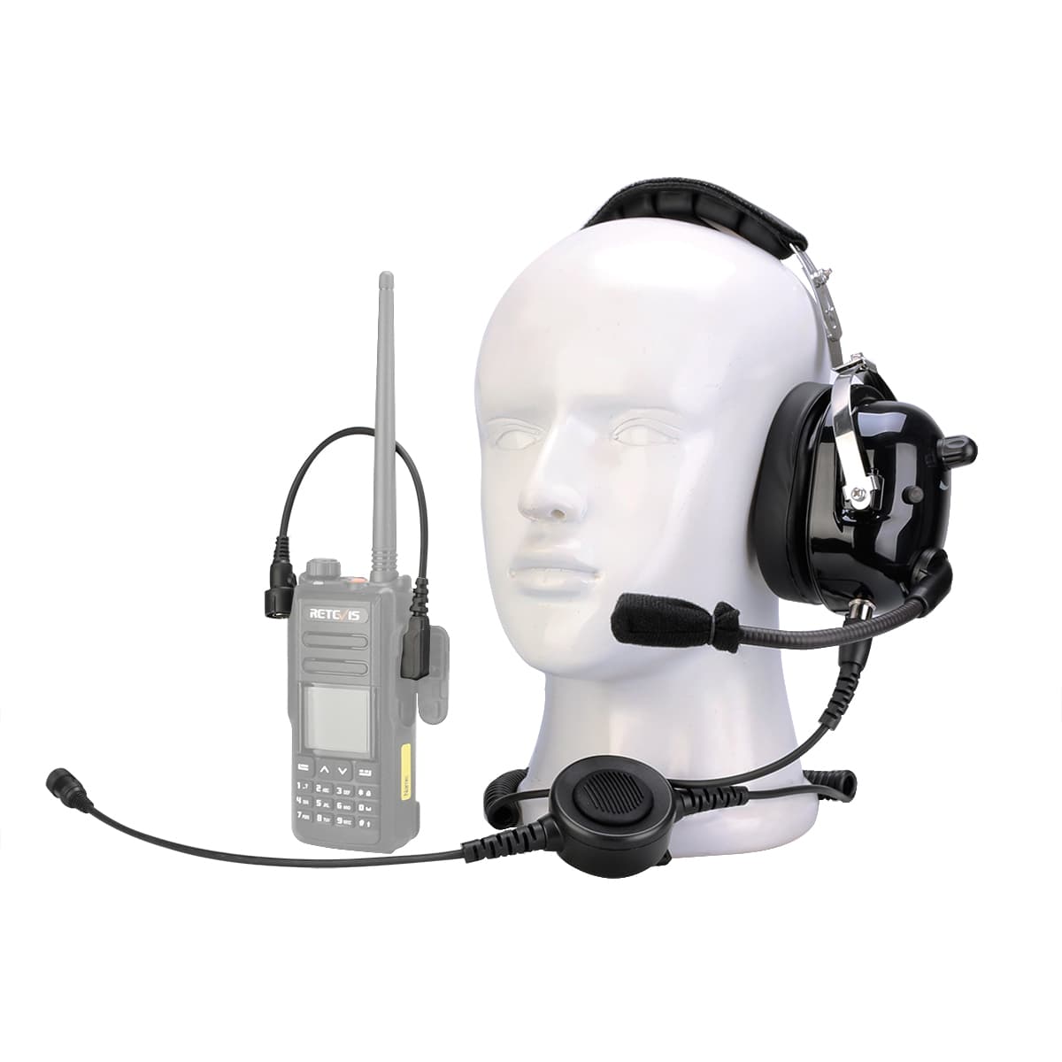 Single Earmuff Noise Reduction Headset Waterproof PTT