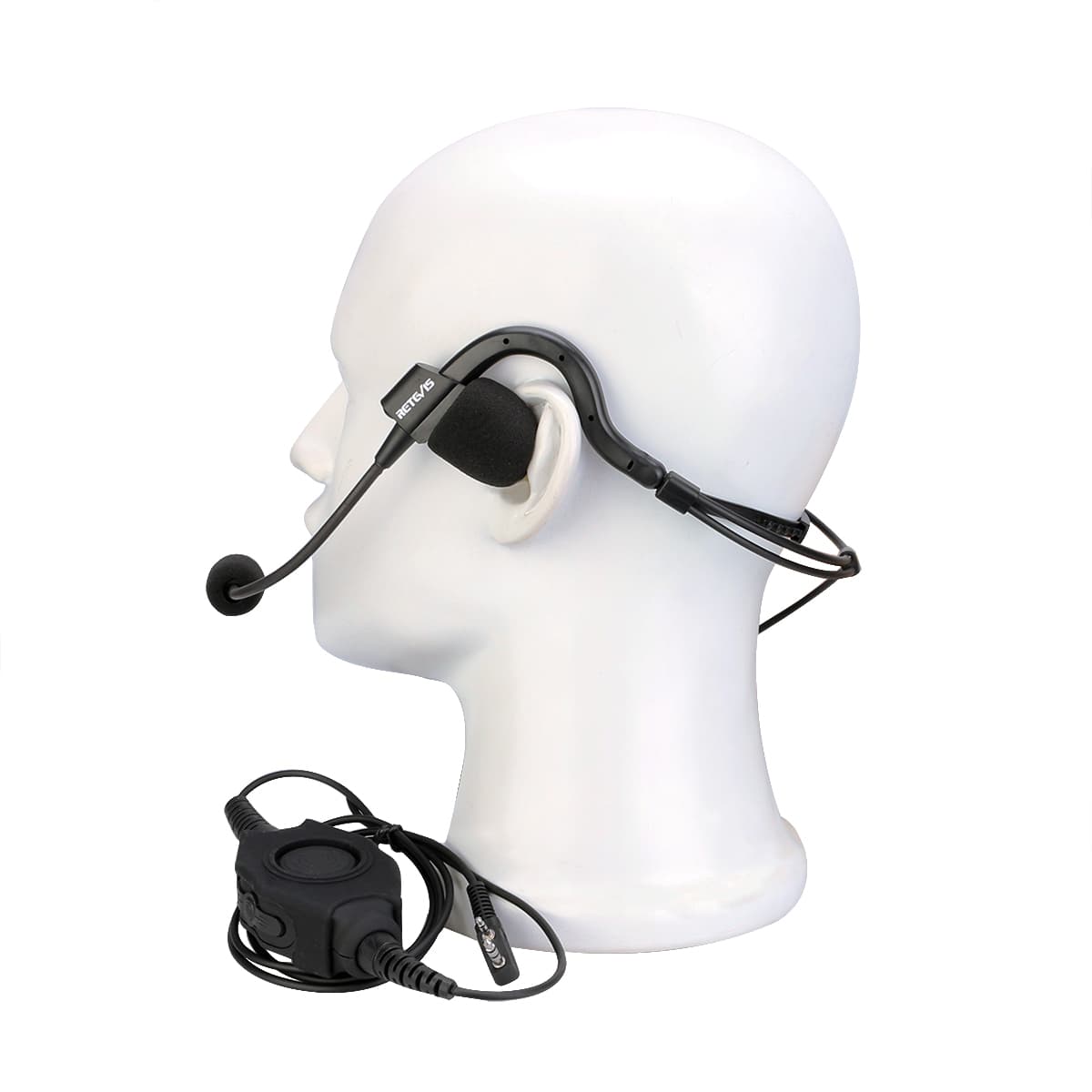 Single Speaker Behind-the-Head Headset Dual Heavy Duty IP54 PTT