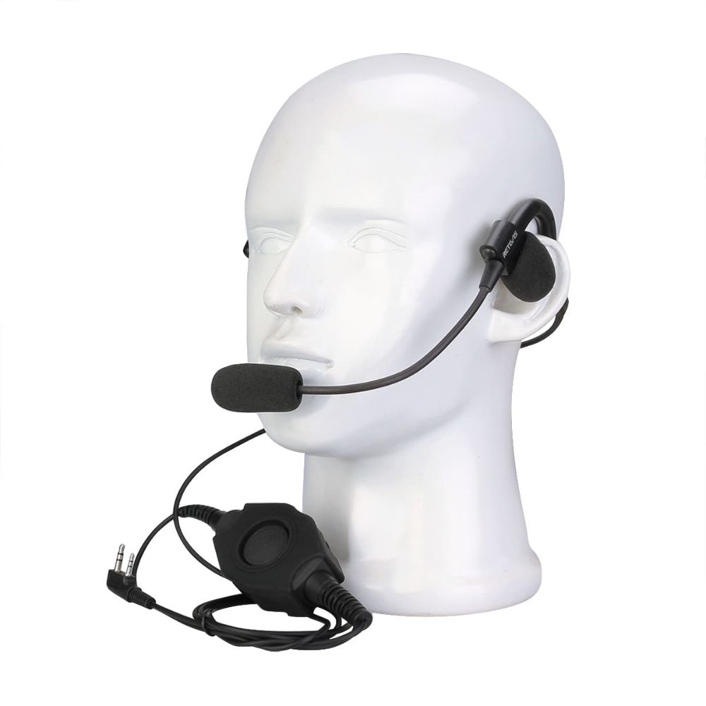 Single Speaker Behind-the-Head Headset Dual Heavy Duty IP54 PTT