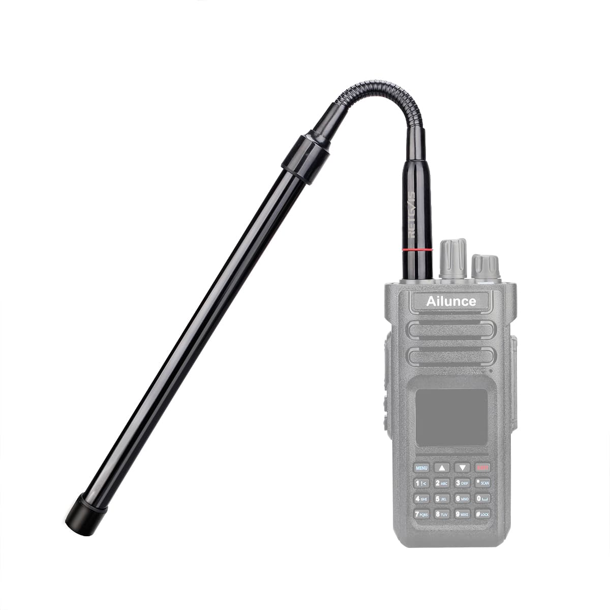 Bendable UHF/VHF SMA-F Tactical Antenna 2.15/3.2dB 20W