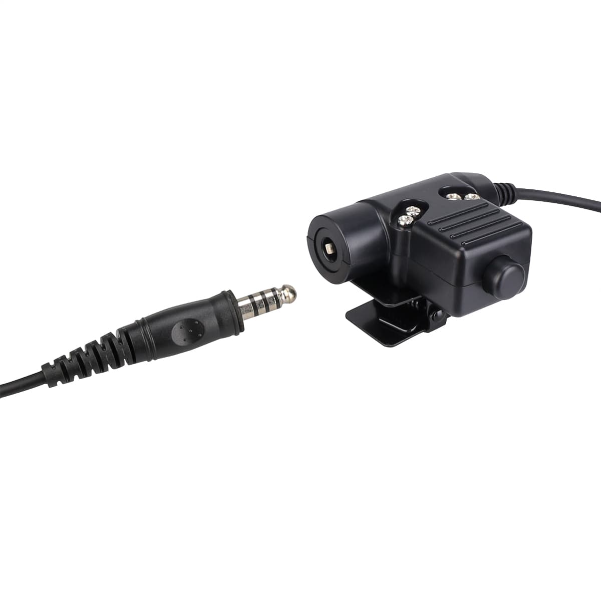 Tactical Adjustable Band Throat Mic U94 PTT Kenwood 2Pin