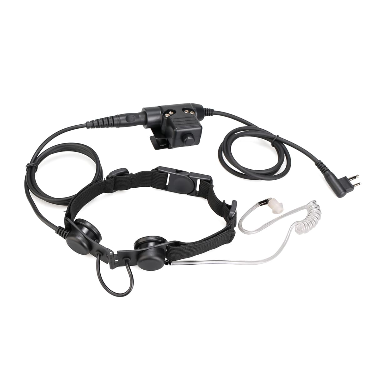 Motorola 2Pin Tactical Throat Microphone for Shooting