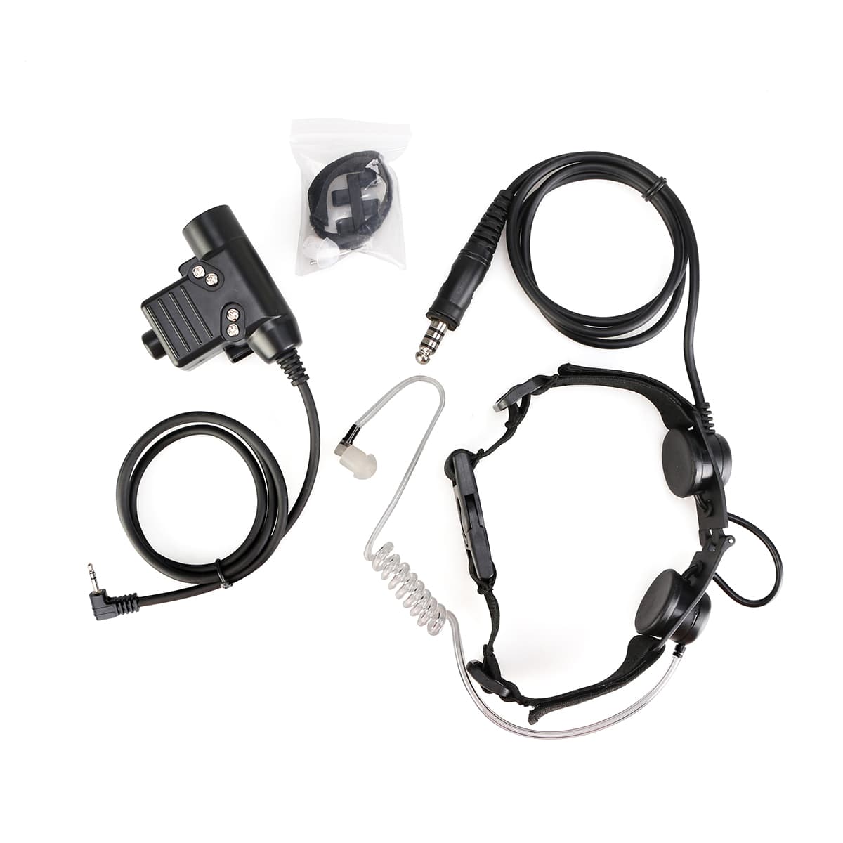 Motorola T6200 Tactical Adjustable Band Throat Mic U94 PTT