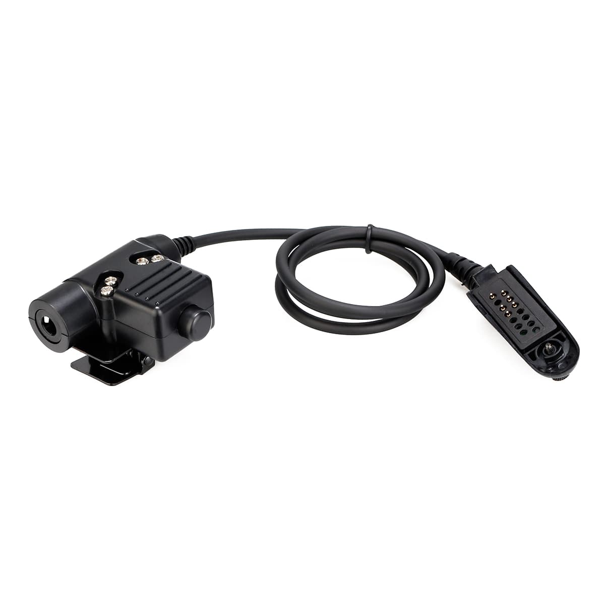 Motorola GP328 Tactical Adjustable Band Throat Mic U94 PTT