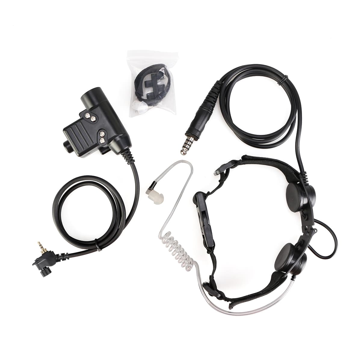 Motorola MTP850 Tactical Adjustable Band Throat Mic U94 PTT