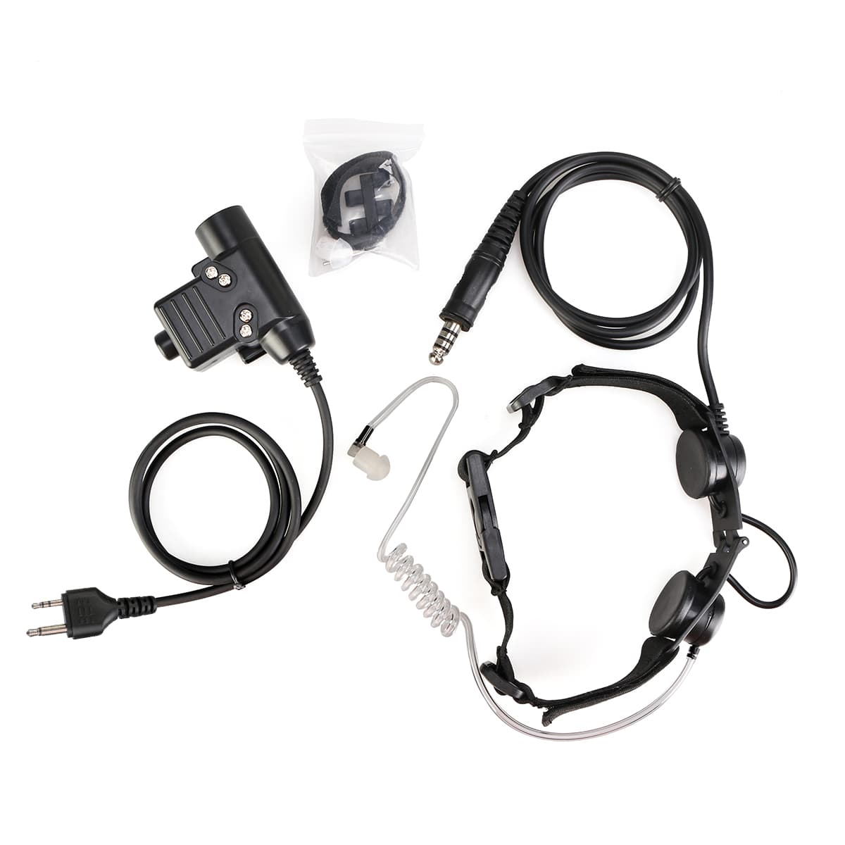 Midland LXT210 Tactical Adjustable Band Throat Mic U94 PTT