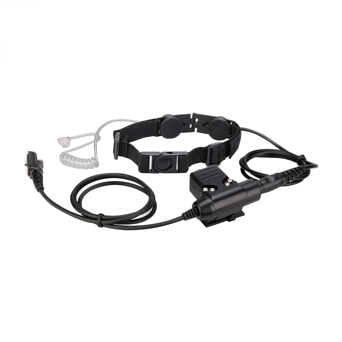 Hytera PD780 Tactical Adjustable Band Throat Mic IP54 PTT