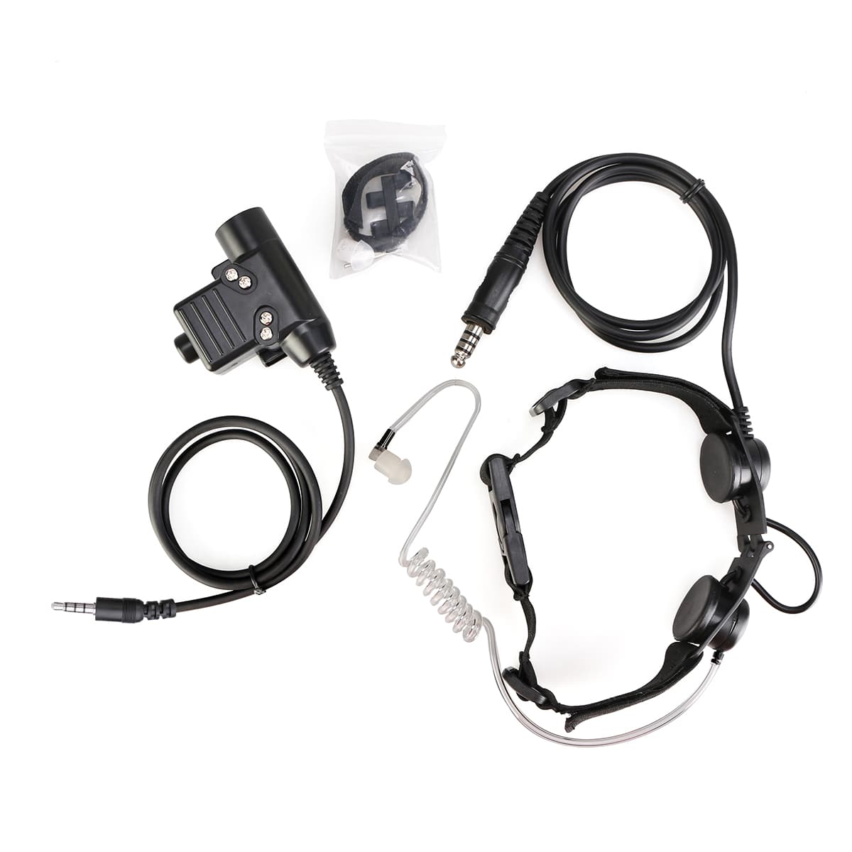 3.5mm Phone Tactical Adjustable Band Throat Mic U94 PTT