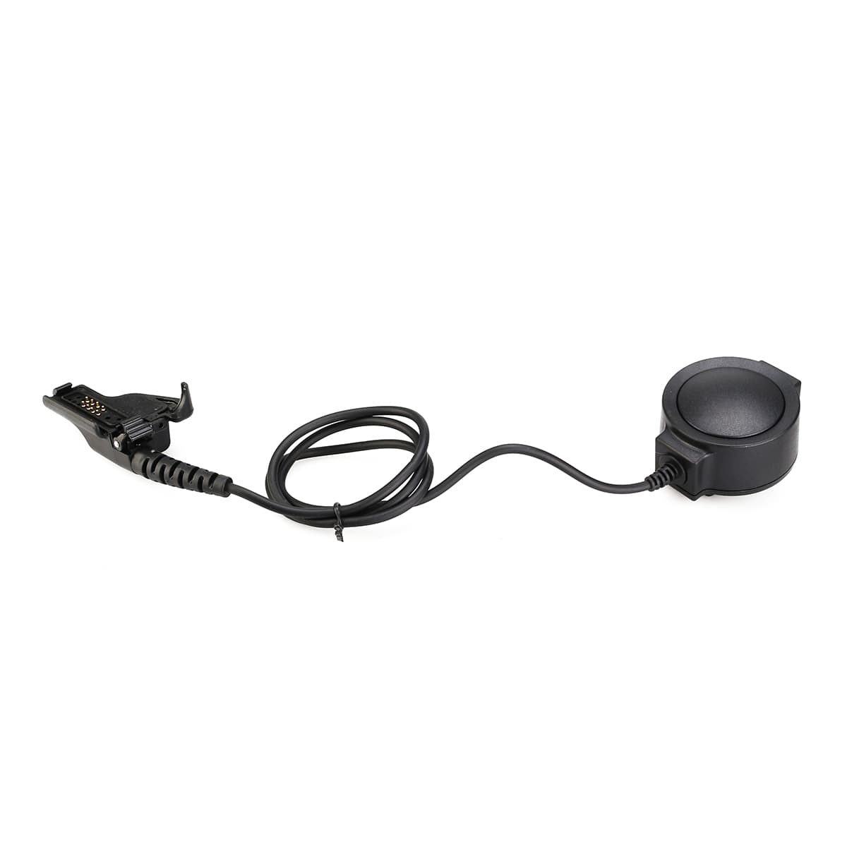 Motorola HT1000 Tactical Adjustable Band Throat Mic Round PTT