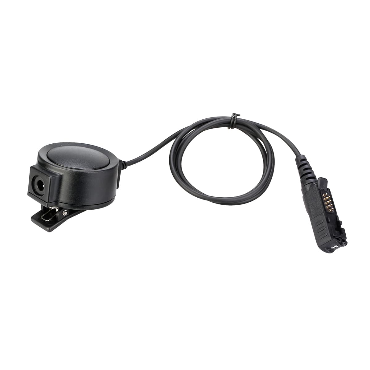 Motorola XiR P6600 Tactical Adjustable Band Throat Mic Round PTT