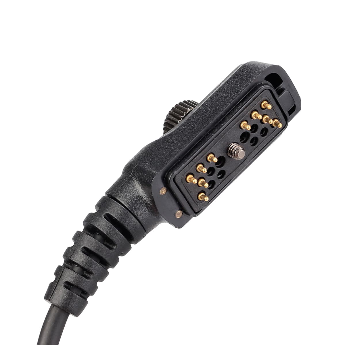 Hytera PD780 Tactical Adjustable Band Throat Mic Round PTT