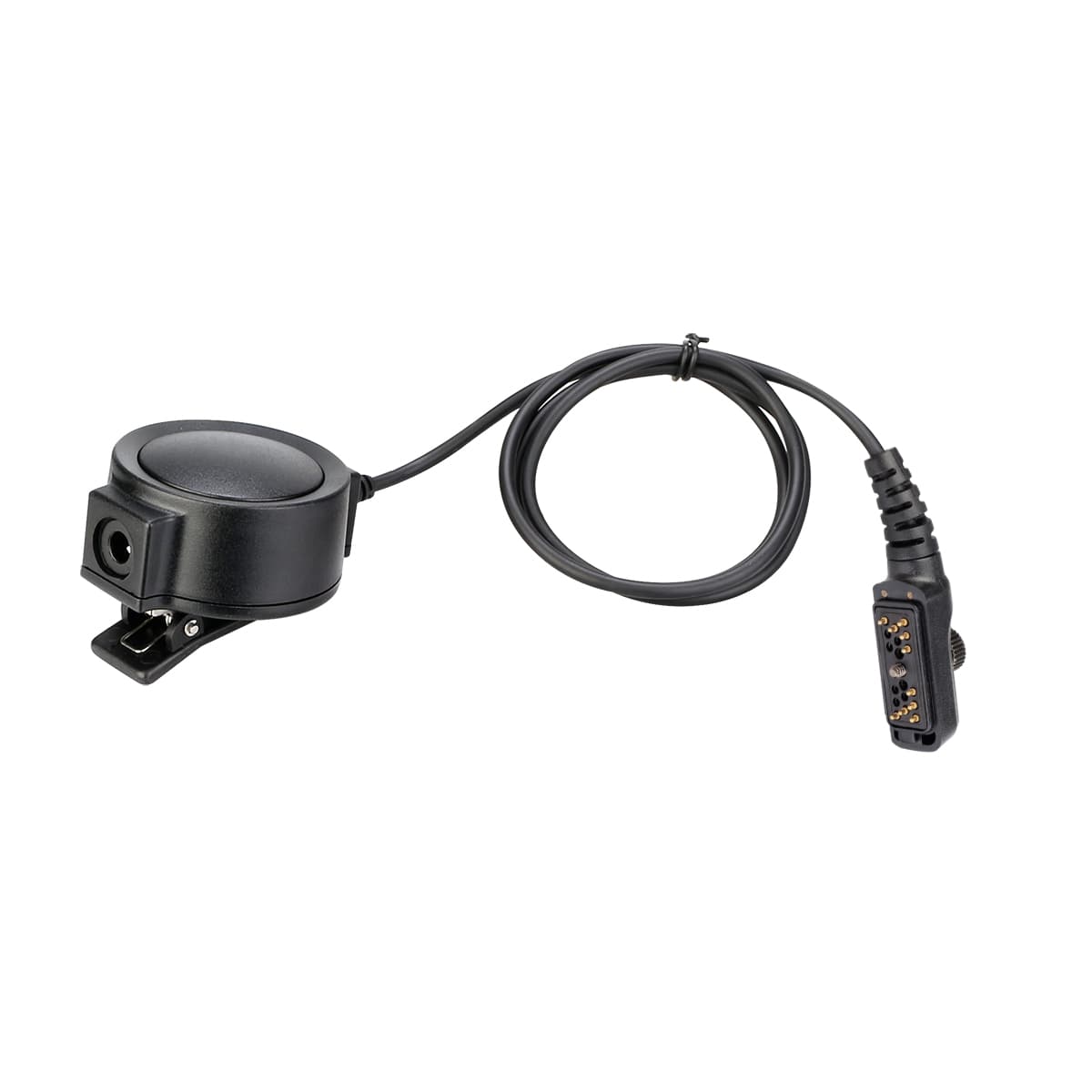 Hytera PD780 Tactical Adjustable Band Throat Mic Round PTT